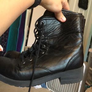 Combat Boots with Reverse sides